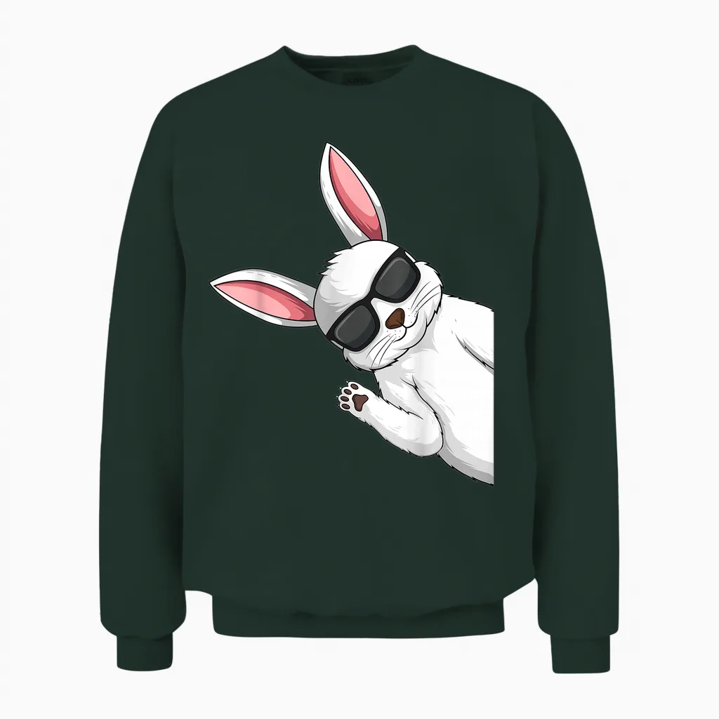 Hasen Kaninchen Hase Kinder Junge Mädchen Unisex Sweatshirt in Forest