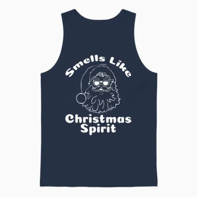 Christmas Funny Meme Unisex Tank Top - Navy