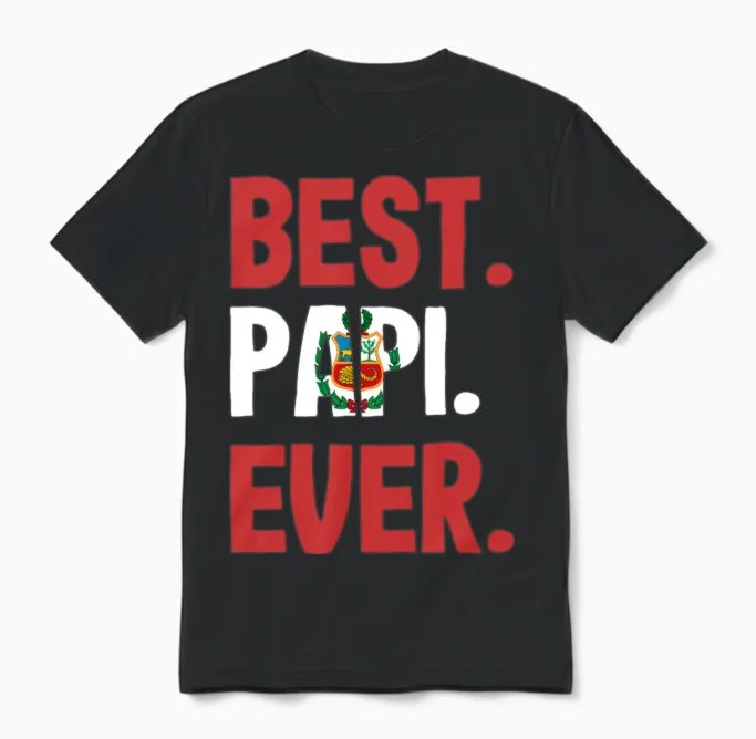 Funny Peruvian Peru Lover Gift Unisex T-Shirt in Black