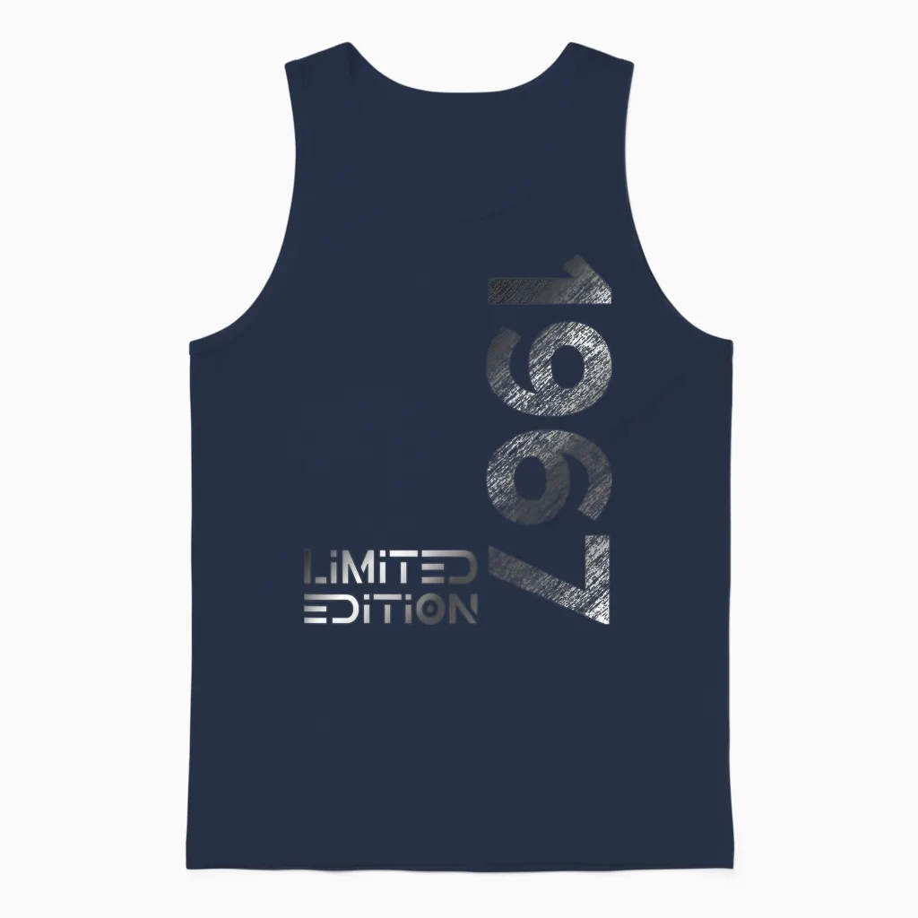 Limited Edition Jahrgang 1967 Mann Frau 59. Geburtstag Unisex Tank Top in Navy