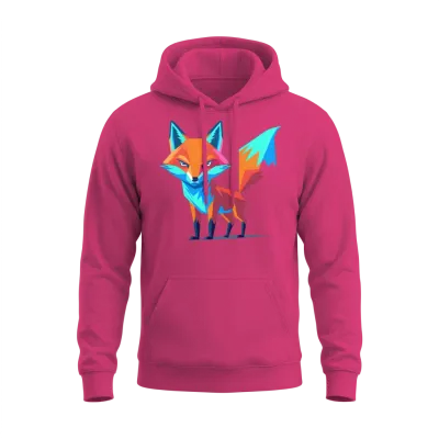 Fox Unisex Hoodie - Heliconia