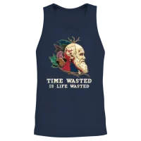 Charles Darwin Atheist Atheism Anti Religion Unisex Tank Top - Navy – 2