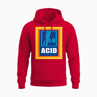 Acid - Your Trip Market - Lustiges Techno Design Für Ravers Unisex Hoodie - Red