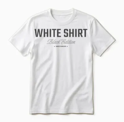 White Black Edition | Lustige Sprüche Unisex T-Shirt - White