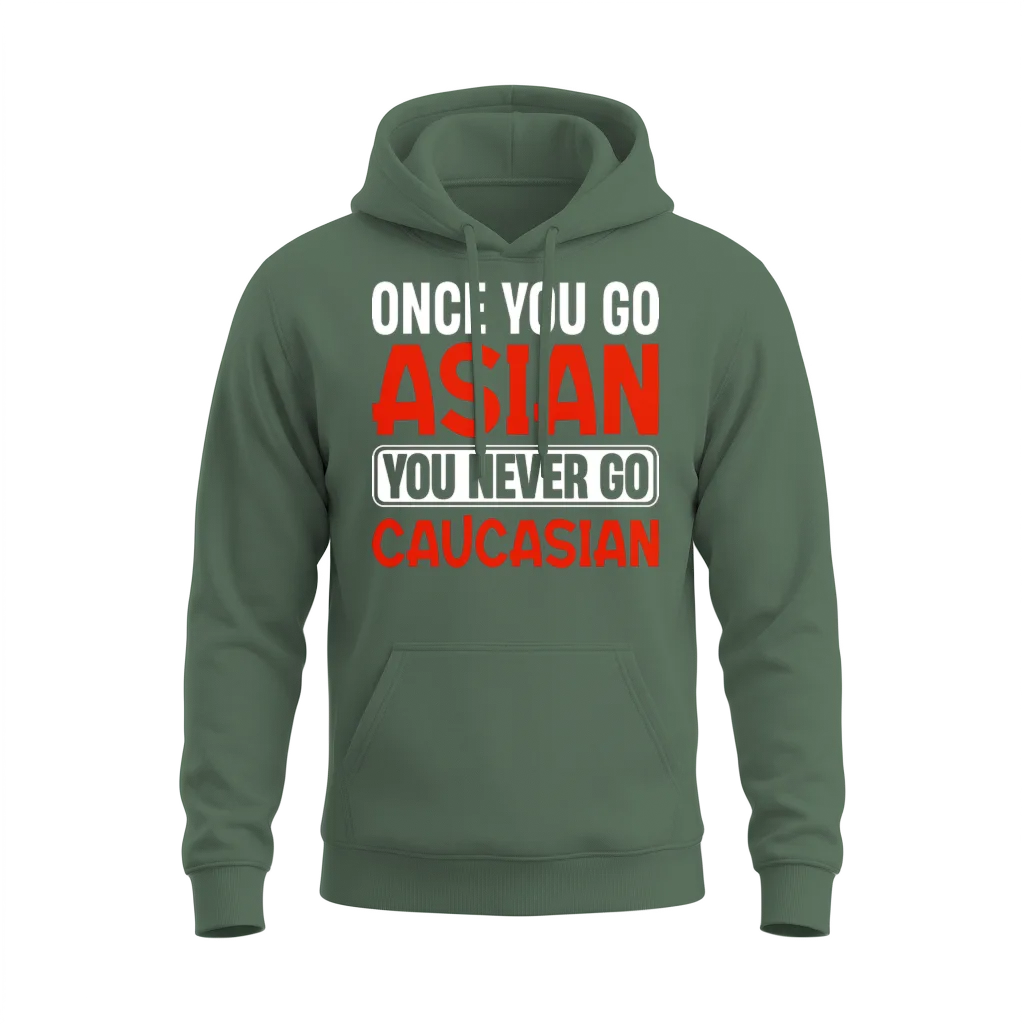 Funny Asian Pride Unisex Hoodie - Military Green