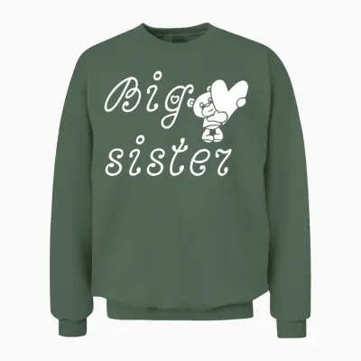 Big Sister Unisex Sweatshirt - Military Green