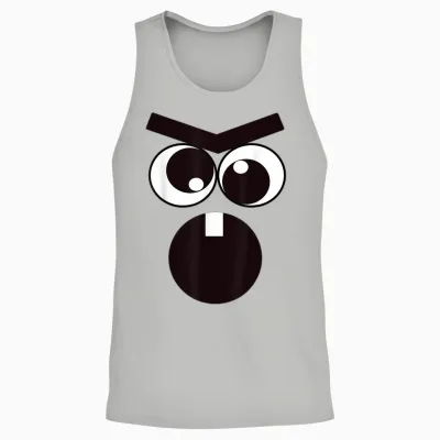Creepy Carrots Face Halloween Costume Unisex Tank Top - Ash