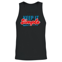 Keep Simple Funny Unisex Tank Top - Black – 2