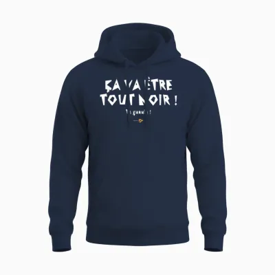 It's Gonna Be All Black! Replica in the Movie Rrrrr Unisex Hoodie - Navy