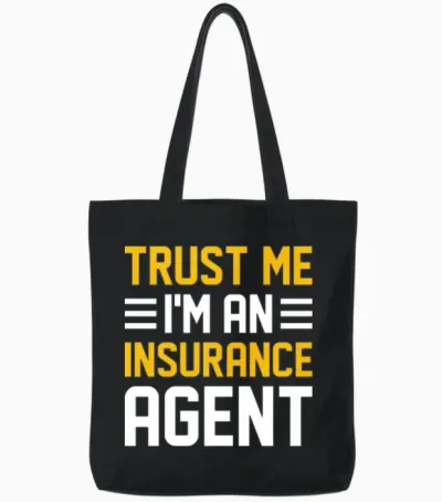 Funny Broker Tote Bags - Black