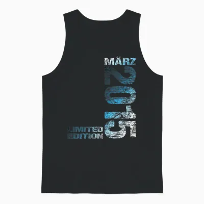 März 2015 Junge Mädchen 11. Geburtstag Limited Edition 11 Unisex Tank Top - Black