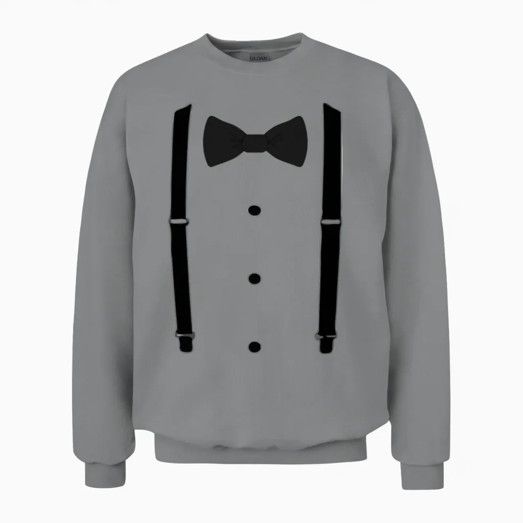 Bow Tie (3) Unisex Sweatshirt in Sport Grey