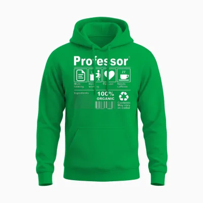 Professor Unisex Hoodie - Irish Green