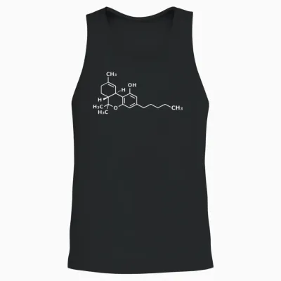 Thc Strukturformel Medizin Cannabis Marihuana Cbd Hanfsamen Unisex Tank Top - Black