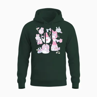 My Melody Tea Party with Friends Unisex Hoodie - Forest