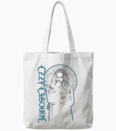 Ozzy Osbourne Patient Nummer 9 Tote Bags - White