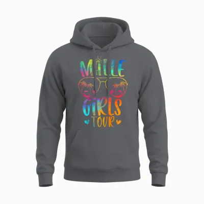 Women's Malle Girls Tour Girls' Evening Mallorca Party Holiday Unisex Hoodie - Charcoal