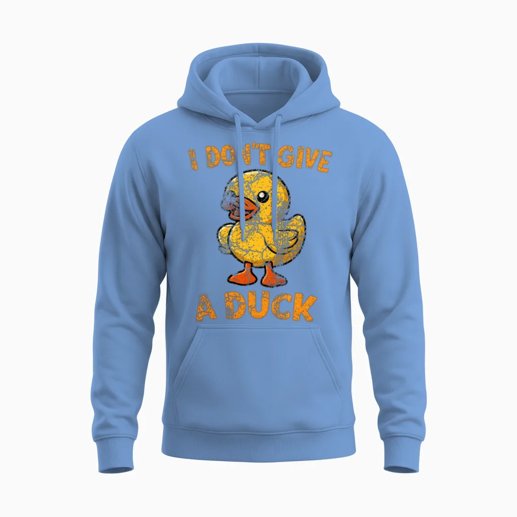 Bold Duck Attitude Unisex Hoodie in Carolina Blue