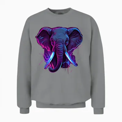 éléphant Unisex Sweatshirt - Sport Grey