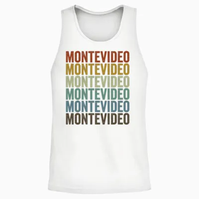 Montevideo Uruguay Retro Vintage Unisex Tank Top - White