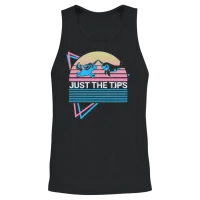 Narwhal Retro Unisex Tank Top - Black – 2