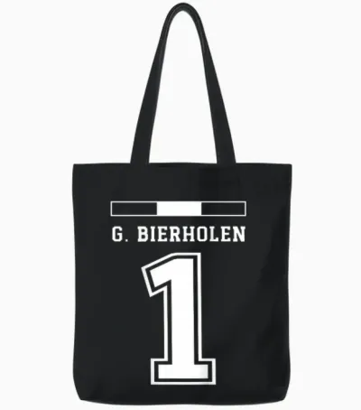 österreich Trikot Lustige Namen G. Bierholen Tote Bags - Black