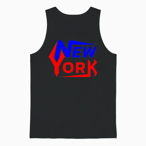 New York Unisex Tank Top - Black