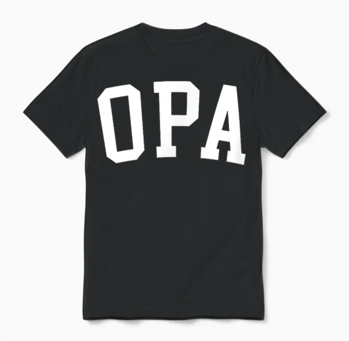 Opa Unisex T-Shirt in Black