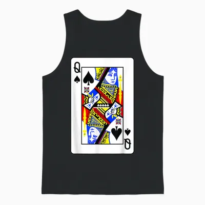 Pik-Women's Poker Card Games Playing Cards Black Jack T-Shirt, Black Unisex Tank Top - Black
