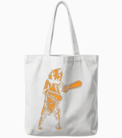The Right to Bear Chainsaw Arms Tote Bags - White