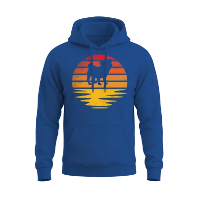 Pug Retro Unisex Hoodie - Royal