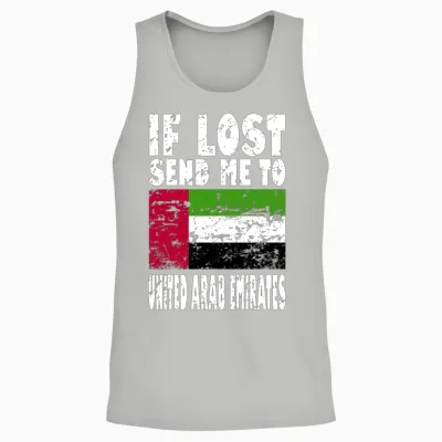 United Arab Emirates Flag Saying Unisex Tank Top - Ash