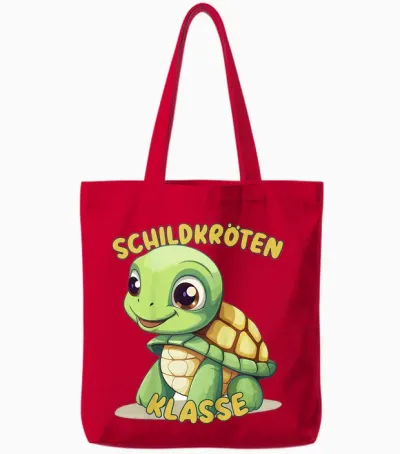 Schildkröte Für Grundschule Schildkrötenklasse, Klassentier Tote Bags - Red
