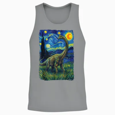 Brontosaure Nuit étoilée Apatosaure Unisex Tank Top - Sport Grey