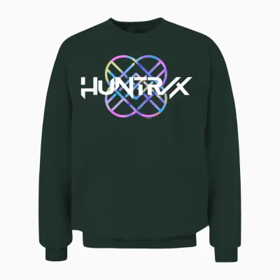 Kpop Demon Hunters Band Logo Officially Licensed Unisex Sweatshirt - Forest