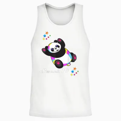 Geschenk Zum 19. Geburtstag Für Frauen Und Mädchen, Lustiger Süßer Panda Unisex Tank Top - White