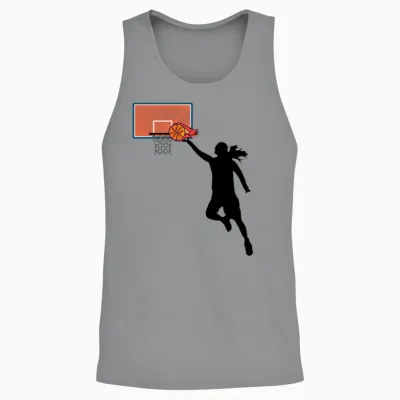 Women's Basketball Moves on Fire Unisex Tank Top - Sport Grey