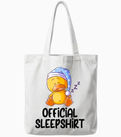 Funny Animal Shirt Funny Picture Tote Bags - White