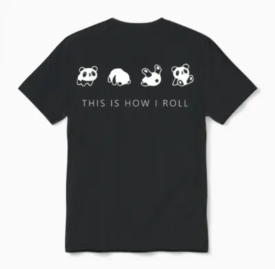 This Is How I Roll - Panda Classic Unisex T-Shirt - Black