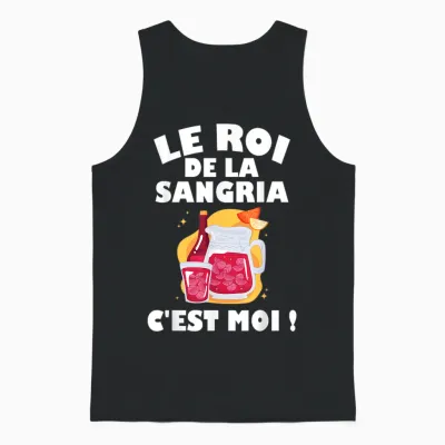 King of the Sangria | Alcohol Aperitif | Spanish Specialty T-Shirt, Black, S Unisex Tank Top - Black