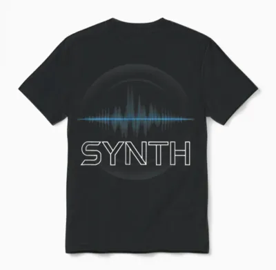 Envelope Synthesizer Techno Unisex T-Shirt - Black