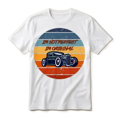Retro Car Unisex T-Shirt - White