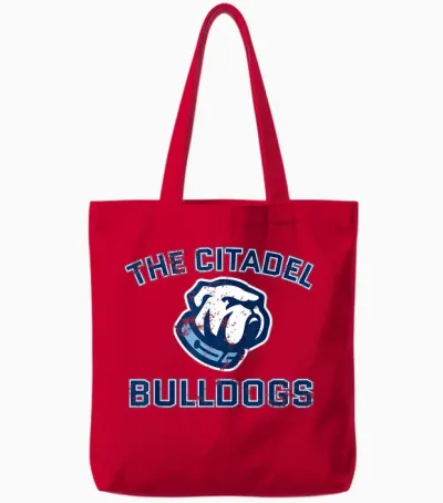 The Citadel Bulldogs | Produit Officiel De La Ncaa | Tcb1005 Tote Bags - Red