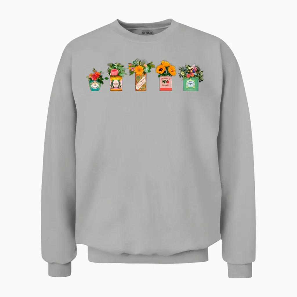 Vintage Tins for Social Justice Unisex Sweatshirt in Ash