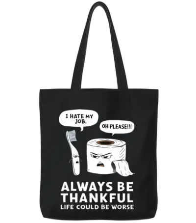 Toilets Humor Toilet Joke for a Toilet Joke Tote Bags - Black
