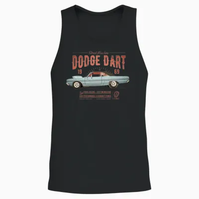 Dodge Dart Dragster Street Machine 1969 Unisex Tank Top - Black