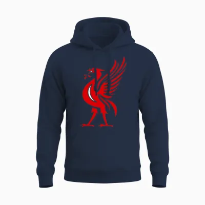 Liverpool Liver Bird Unisex Hoodie - Navy