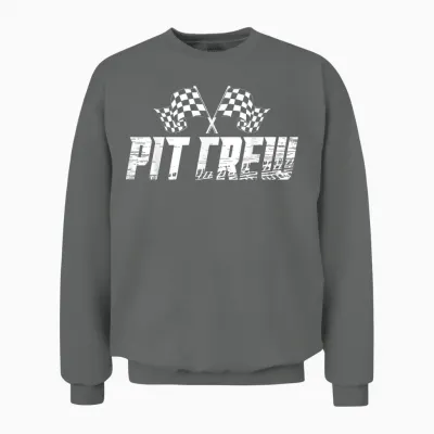 Pit Crew Family Racing Birthday Race Car Unisex Sweatshirt - Graphite Heather