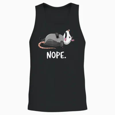 Dead Opossum Nee Funny Opossum Marsupial Attitude Humour T-Shirt, Black Unisex Tank Top - Black