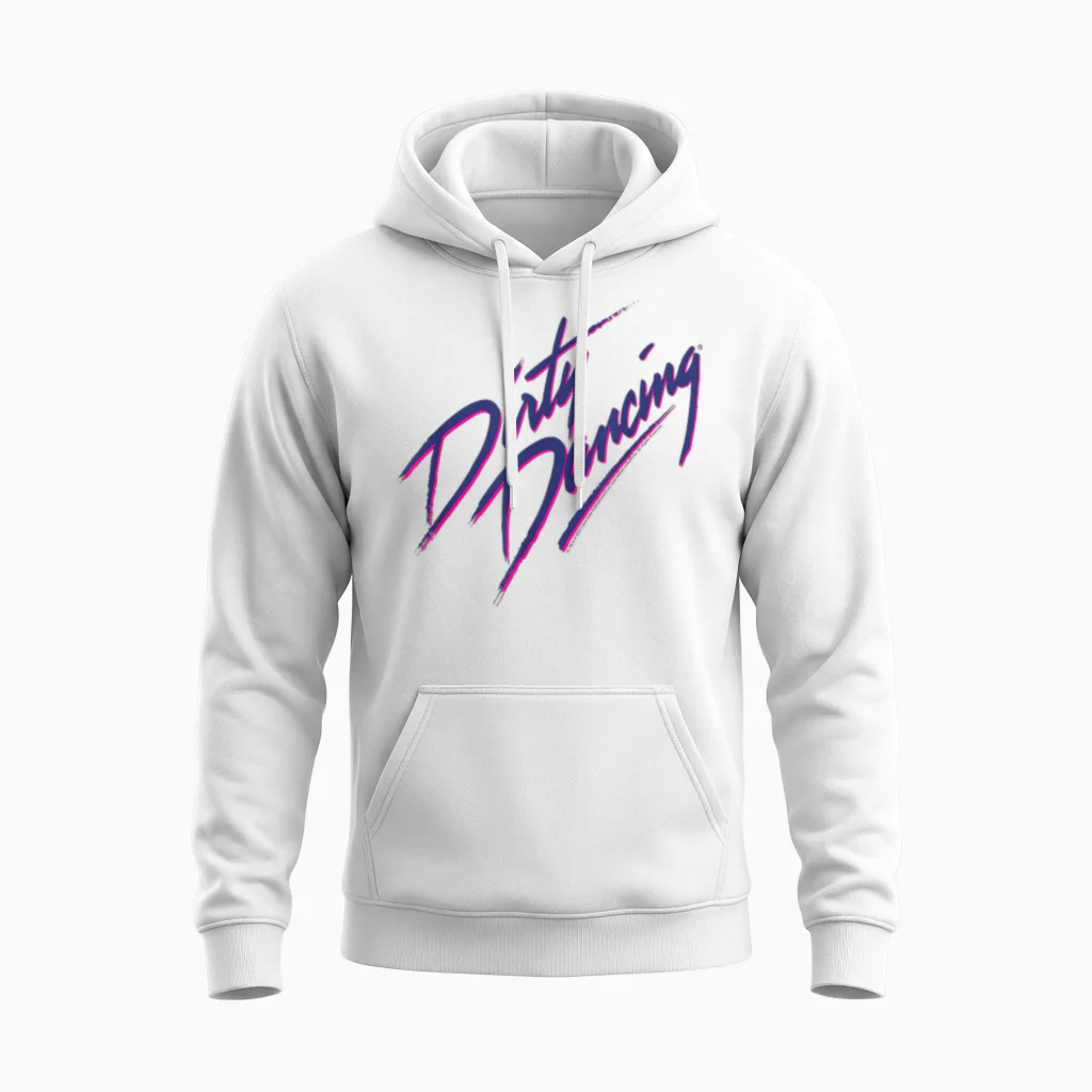 Original Dirty Dancing Logo T-Shirt, White, S Unisex Hoodie in White